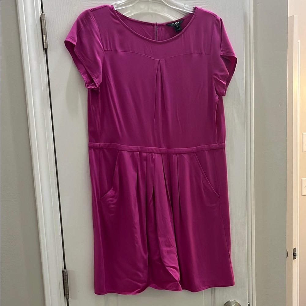 J. Crew Fuchsia Mini Dress